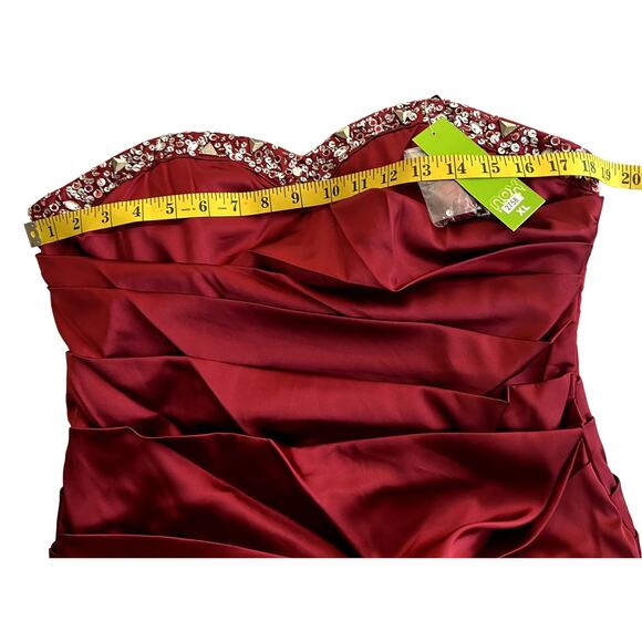 Nox Anabel Mini Strapless Dress Women Size XL Neckline Party Prom Homecoming - Picture 5 of 16